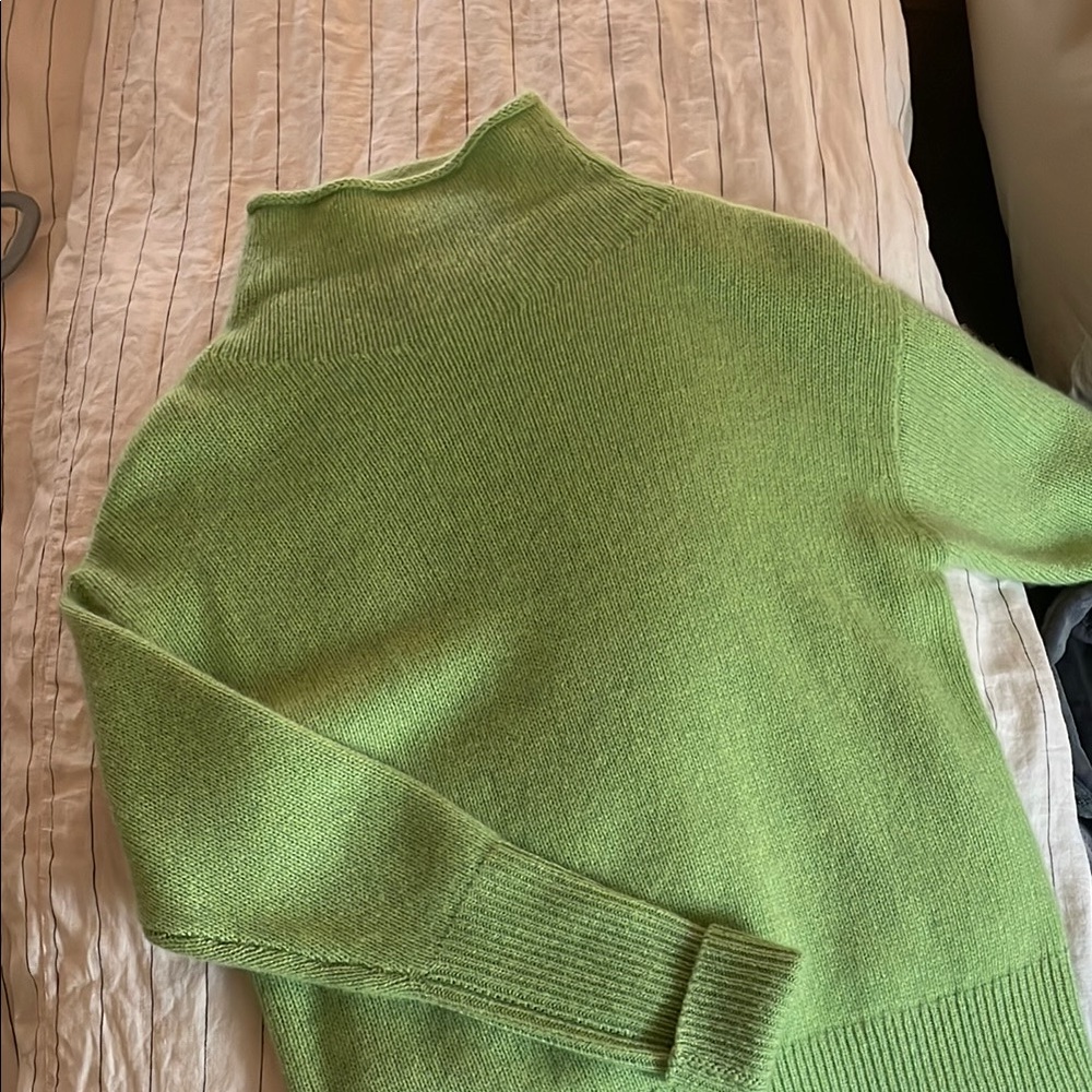 Wilfred Light Green Turtleneck Sweater